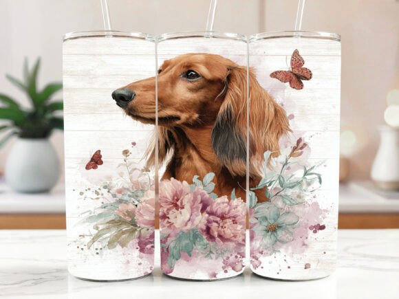 20 Oz Dachshund Dog Tumbler Image Wrap Graphics Review