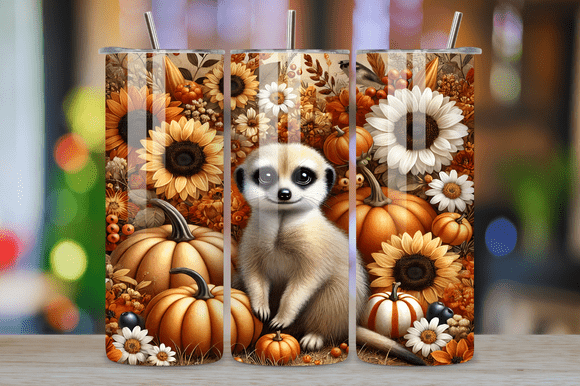 Autumn Meerkat Fall Tumbler Wrap Graphics Review