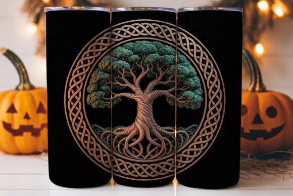 Celtic Tree of Life Tumbler Wrap Graphics