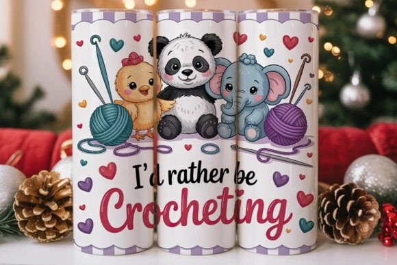 Crochet Animals Tumbler Wrap