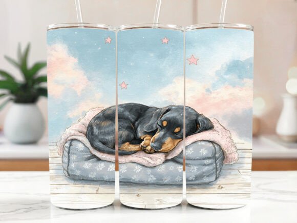 Dachshund Tumbler Wrap Seamless: Graphics & Tumbler Wraps