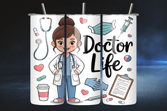 Doctor Life Female Tumbler Wrap Graphics Review