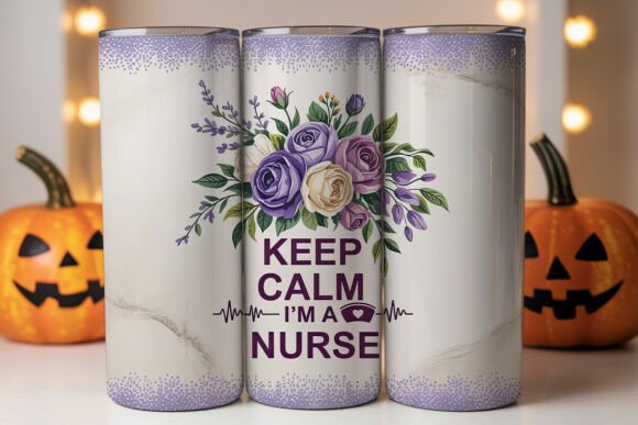 Keep Calm Nurse 20oz Tumbler Wrap: Graphics & Tumbler Wraps