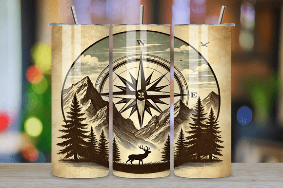 Mountain Compass Adventure Tumbler Wrap Graphics Review
