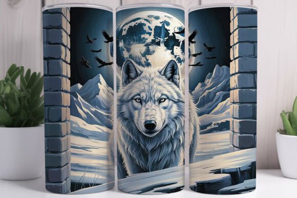 Mystical White Wolf Tumbler Wrap: Graphics Review