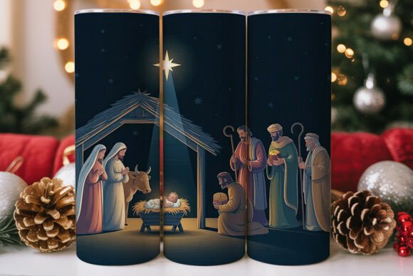 Nativity Scene Tumbler Wrap Graphics Review