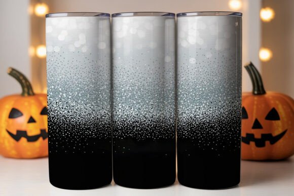 Silver Glitter Bokeh 20oz Tumbler Wrap Graphics