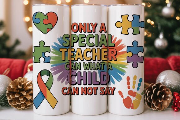 Special Teacher 20oz Tumbler Wrap Graphics