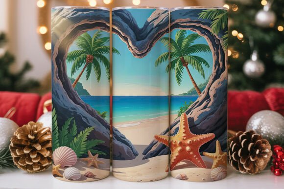 Tropical Beach View Tumbler Wrap: Graphics Review