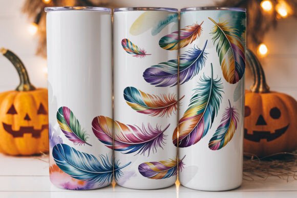 Watercolor Feathers Tumbler Wrap: A Designer's Review